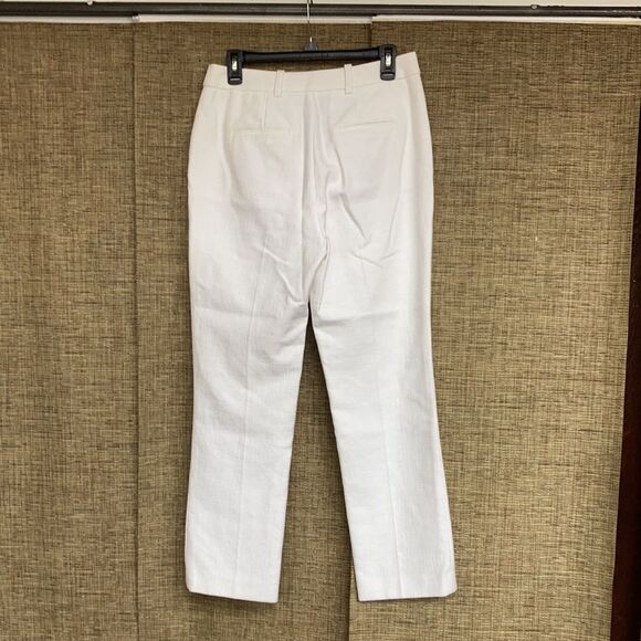 NWT Rebecca Taylor white textured pants - Picture 6 of 8